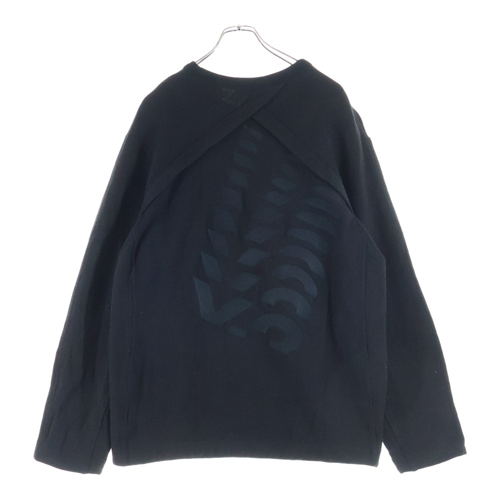 ×Y-3 WOOLY FLEECE GRAPHIC CREW SWEATSHIRT HB3327 ワイスリー ウーリーフリースグラフィック クルーネック スウェットトレーナー ブラック Bランク