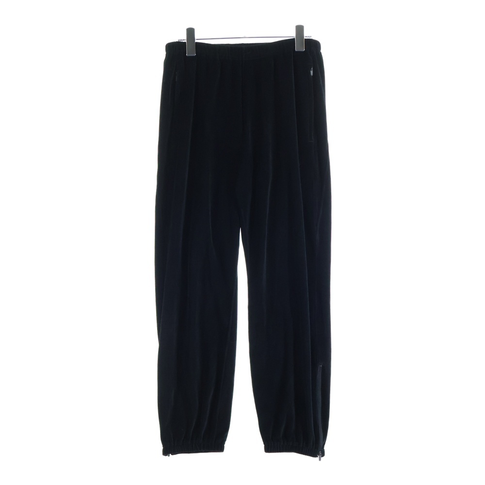 Zipped Sweat Pant C/Pe Velour IN203 ベロア ジップスウェットパンツ ブラック Bランク