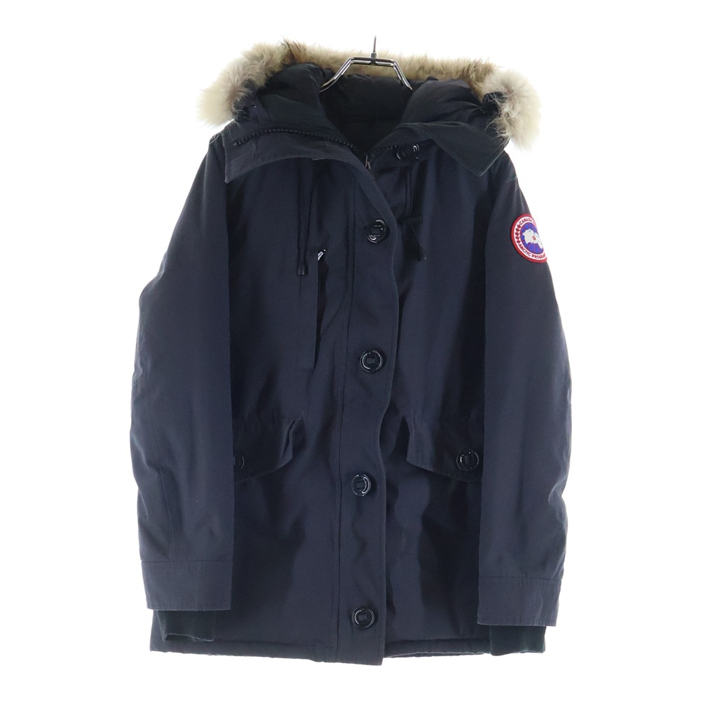 CHARLOTTE PARKA 2300JL シャーロットパーカー ジップアップ ファーフーデッド ダウンジャケット ネイビー レディース Bランク