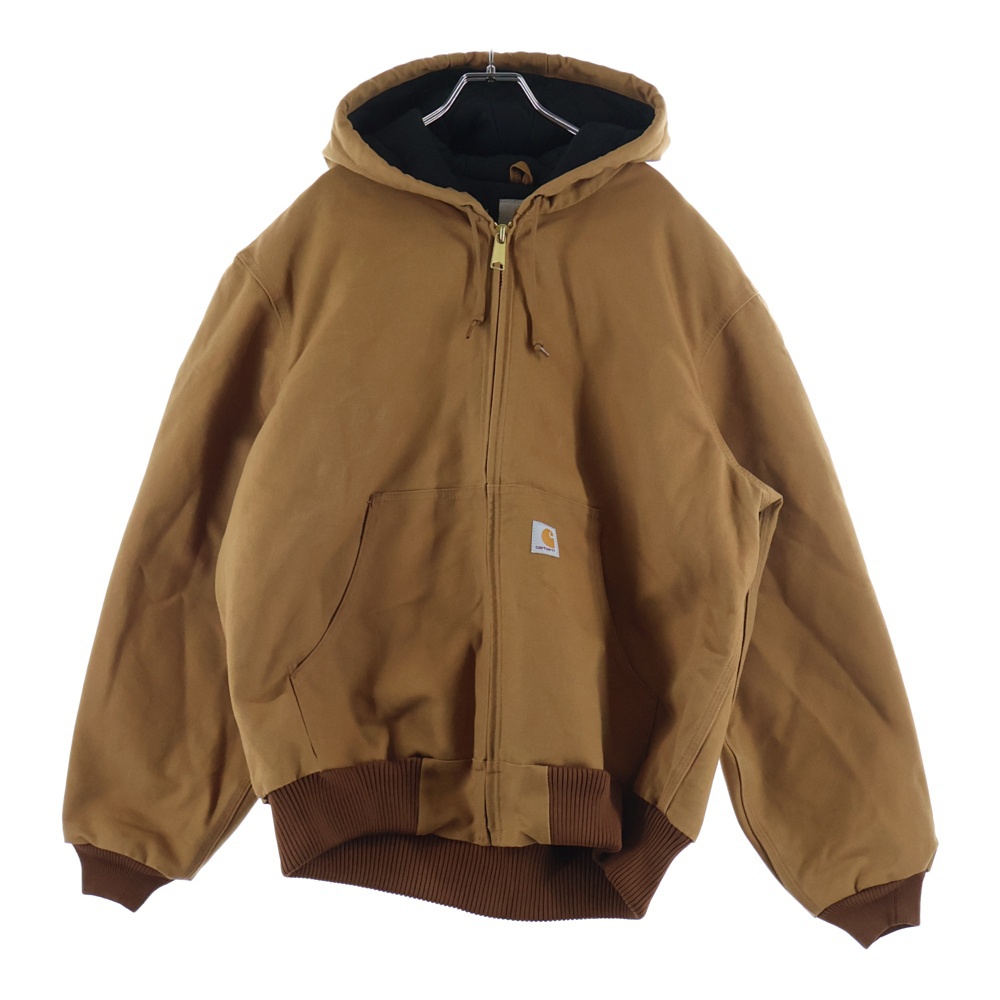 QUILTED FLANNEL LINE DUCK ACTIVE JACKET J140-BRN アクティブジャケット フーデッドワークジャケット キャメル Aランク