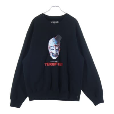 errifier Heavy Weight Sweat Shirt テリファー ヘビー ウェイト クルーネック長袖スウェットトレーナー ブラック Aランク