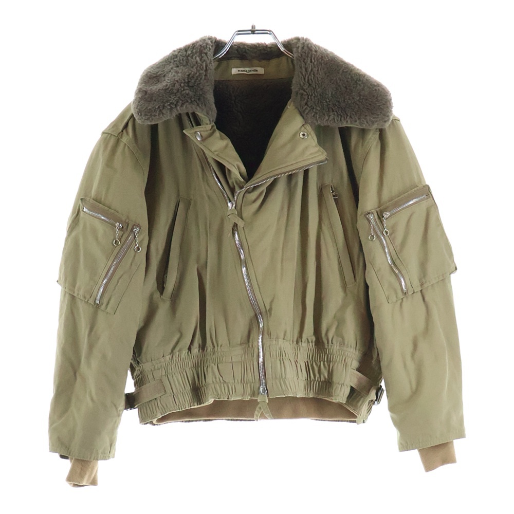 BOMBER FLIGHT BLOUSON SHORT ボンバーフライト ブルゾン ショートジャケット ベージュ FU-E-OTO13 Bランク