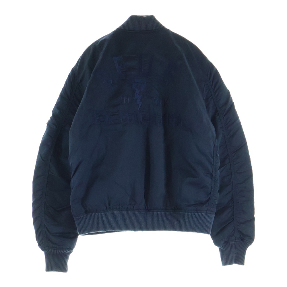 ×ALPHA 10th Anniversary フライトジャケット ボンバージャケット ブルゾン ネイビー DMA66057 Bランク