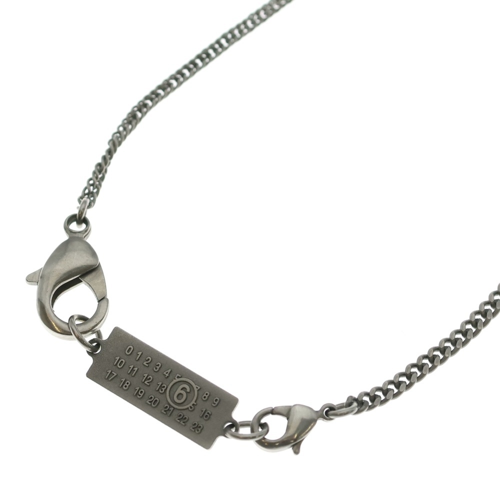 ニューメリックロゴ チェーンネックレス ペンダント シルバー SM7UU0119 Sランク