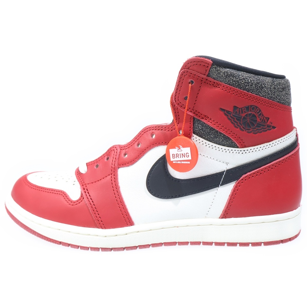 AIR JORDAN 1 LOST&FOUND エアジョーダン1 ロスト&ファウンド シカゴ ハイカットスニーカー ホワイト/レッド US10/28cm DZ5485-612 Aランク