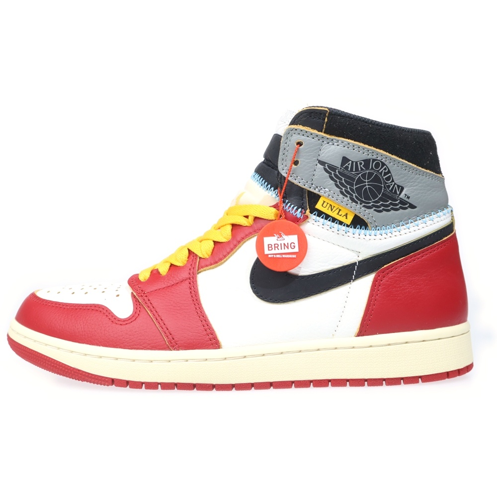×UNION ユニオン AIR JORDAN 1 RETRO HIGH OG Chicago エアジョーダン1 ハイ ハイカットスニーカー シカゴ レッド/ホワイト US10/28cm HV8563-600 Sランク