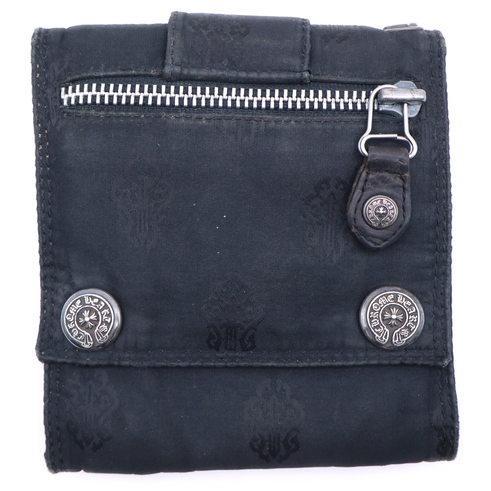 3 FOLD LARGE NYLON WALLET 3フォールド ナイロンウォレット 財布 ブラック Bランク