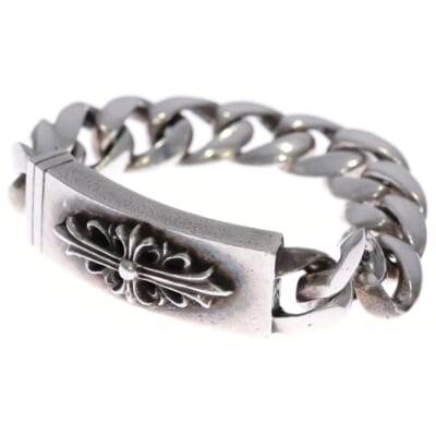 ID FLORAL CRS フローラルクロスIDクラシックリンク ブレスレット 11LINK シルバー BCA164 Bランク