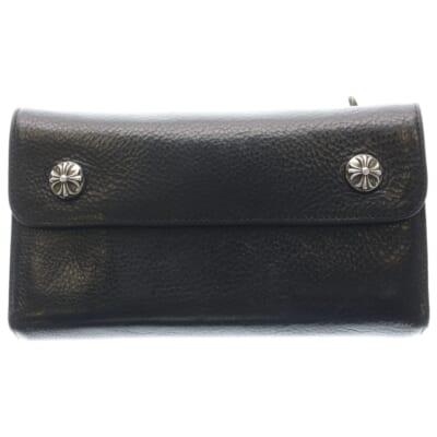 WAVE ウェーブ レザーウォレット 財布 ブラック Bランク