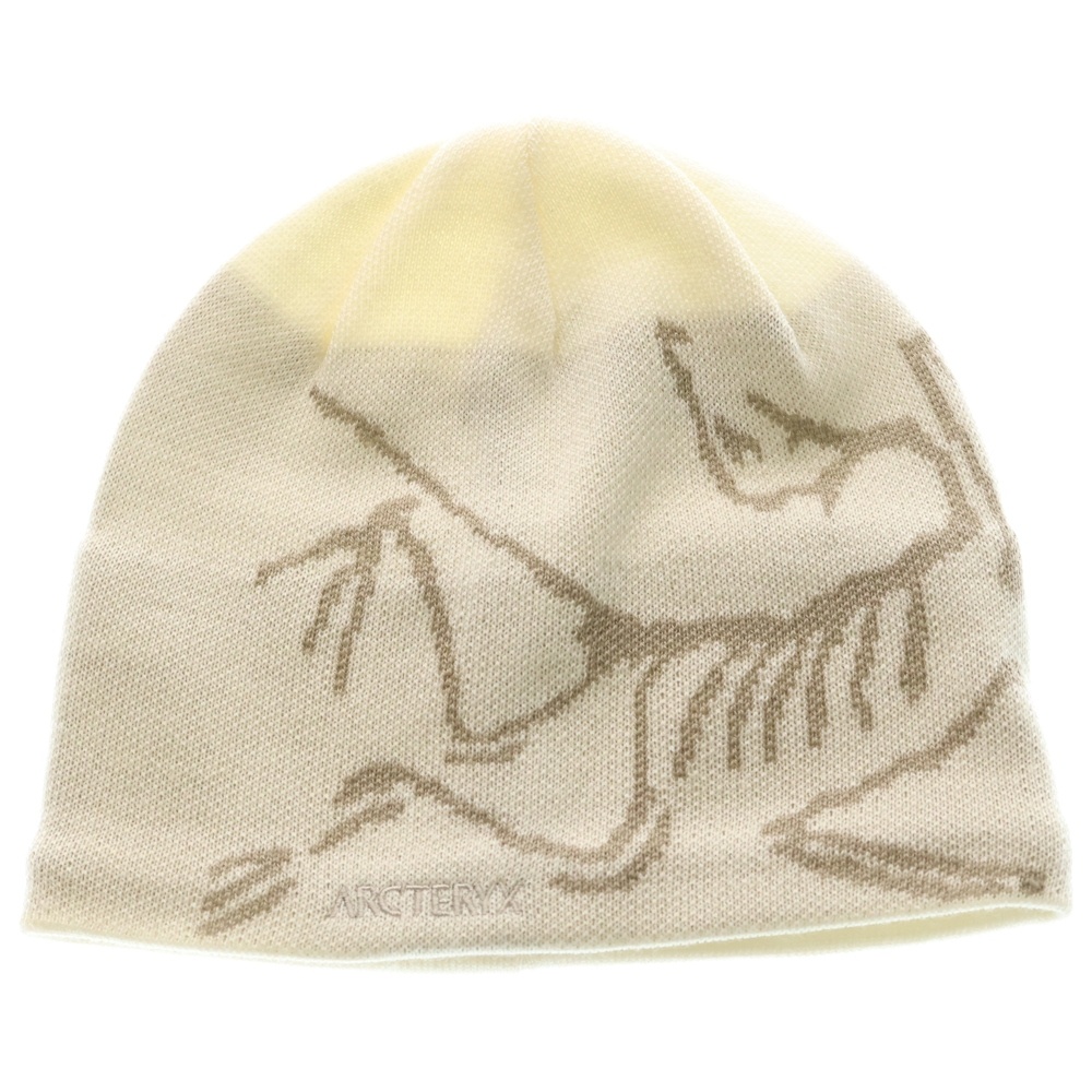 Bird Head Toque バードヘッドトゥーク ロゴ刺繍 ビーニー ニット帽 ホワイト X000006756 Bランク
