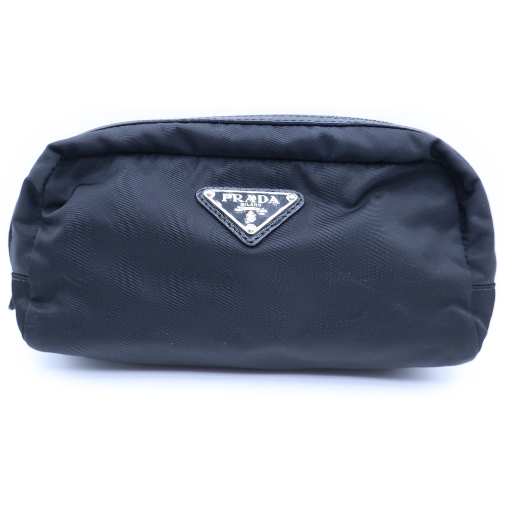 三角ロゴプレート Re-Nylon リナイロン ポーチ ブラック Bランク