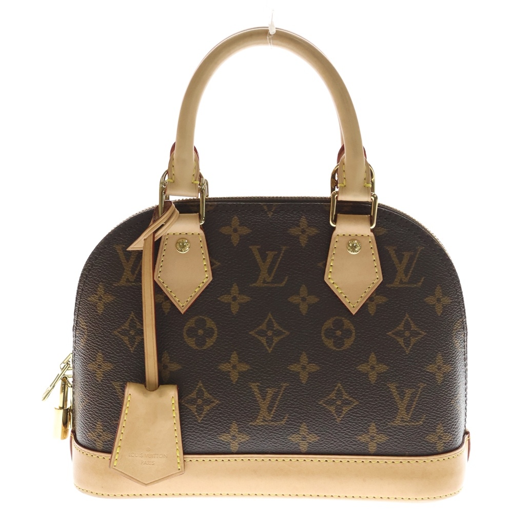 モノグラム アルマBB 2WAYバッグ ハンドバッグ ショルダーバッグ 斜め掛けバッグ 肩掛けバッグ ブラウン ゴールド金具 レザー×PVC M53152 Bランク