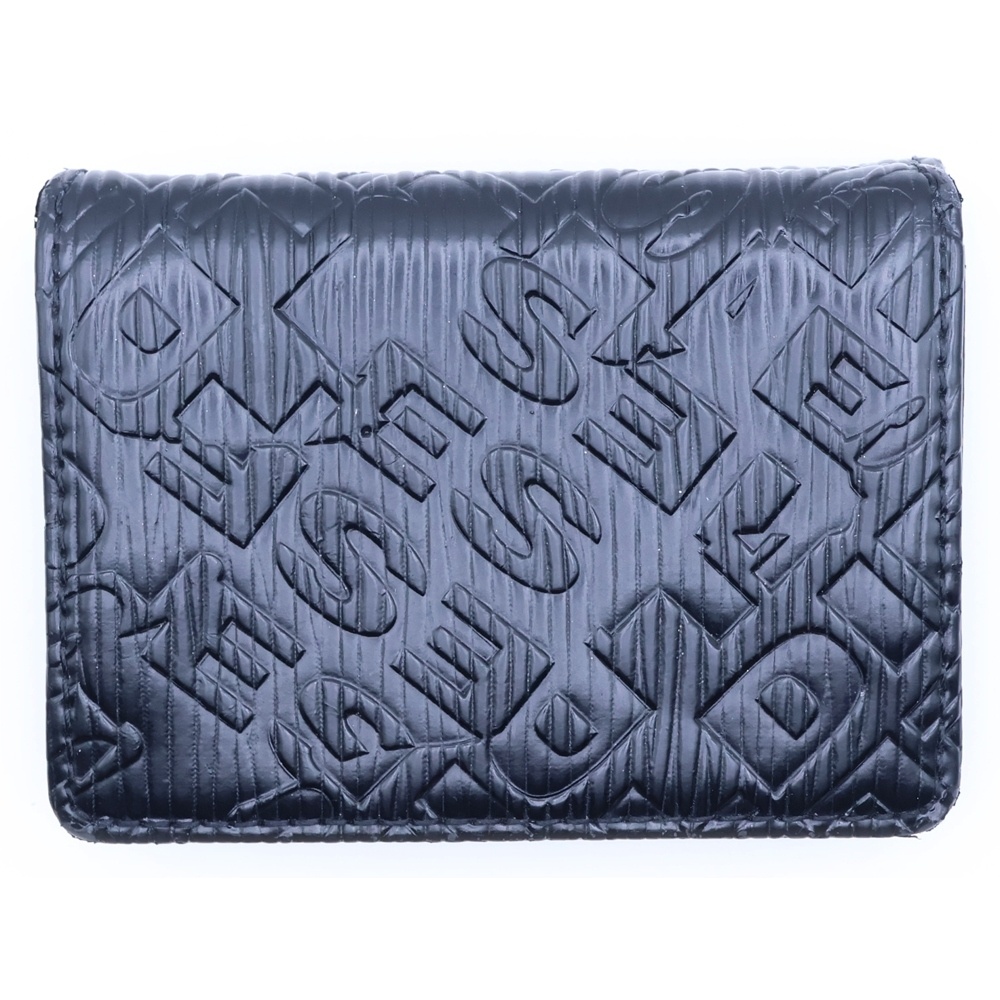 ロゴデザイン コンパクトウォレット コインケース ブラック Bランク