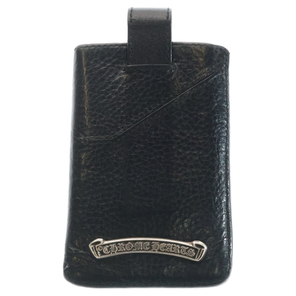 THE WAY I WALK CHプラスパッチレザーカードケース ブラック Bランク