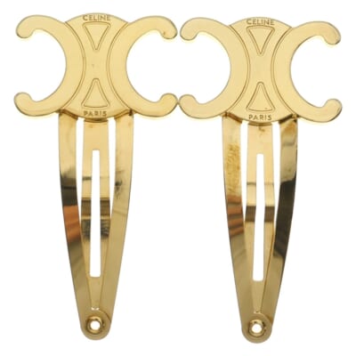 トリオンフ スナップ ヘアクリップ ゴールド GP 46Z656BSL Aランク