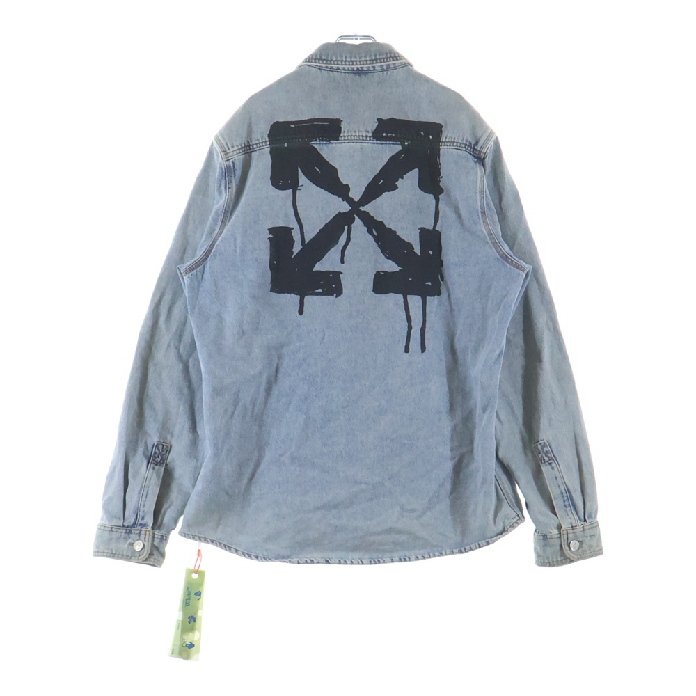 20AW STENCIL DENIM SHIRT ステンシル ロゴ デニム シャツ インディゴ OMYD019E20DEN002 Bランク