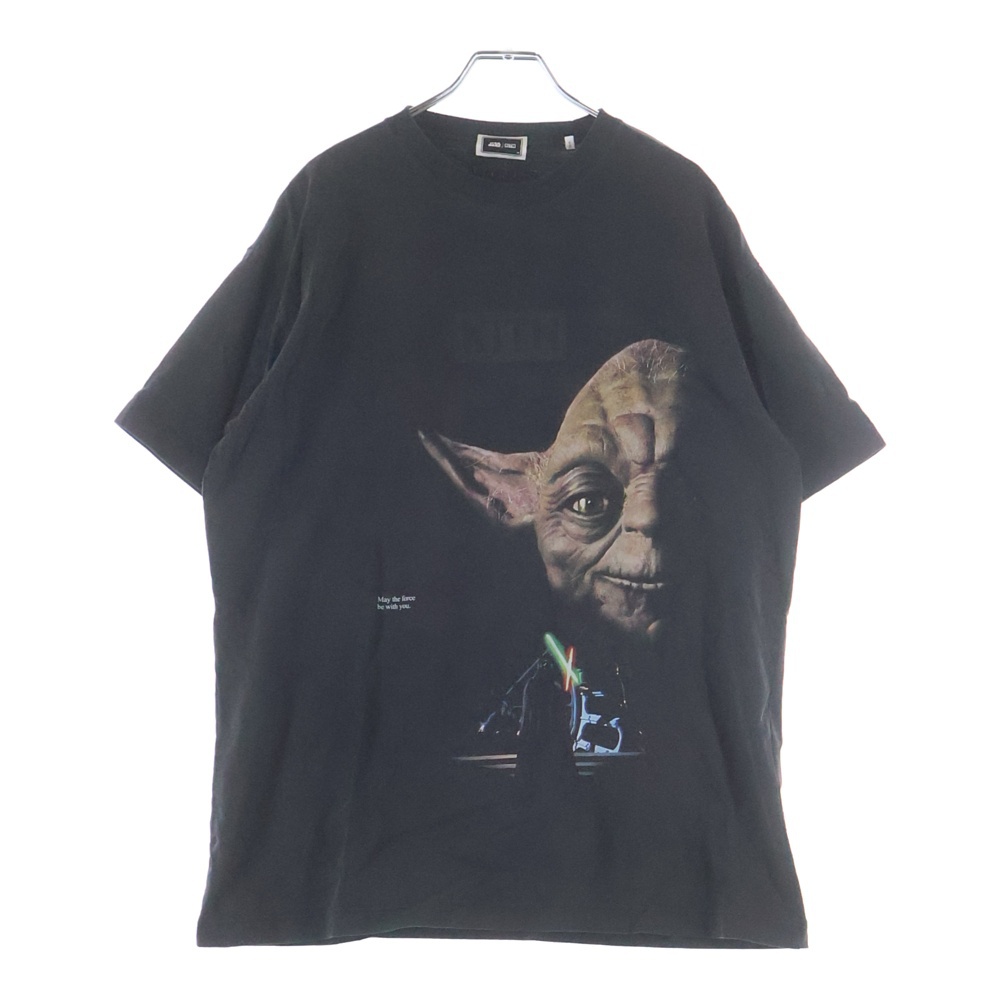 × STAR WARS スターウォーズ ヨーダグラフィック半袖Tシャツ カットソー Bランク
