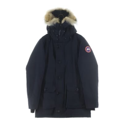 ファー付き ダウンジャケット 中綿ジャケット ネイビー 68F8490 Bランク