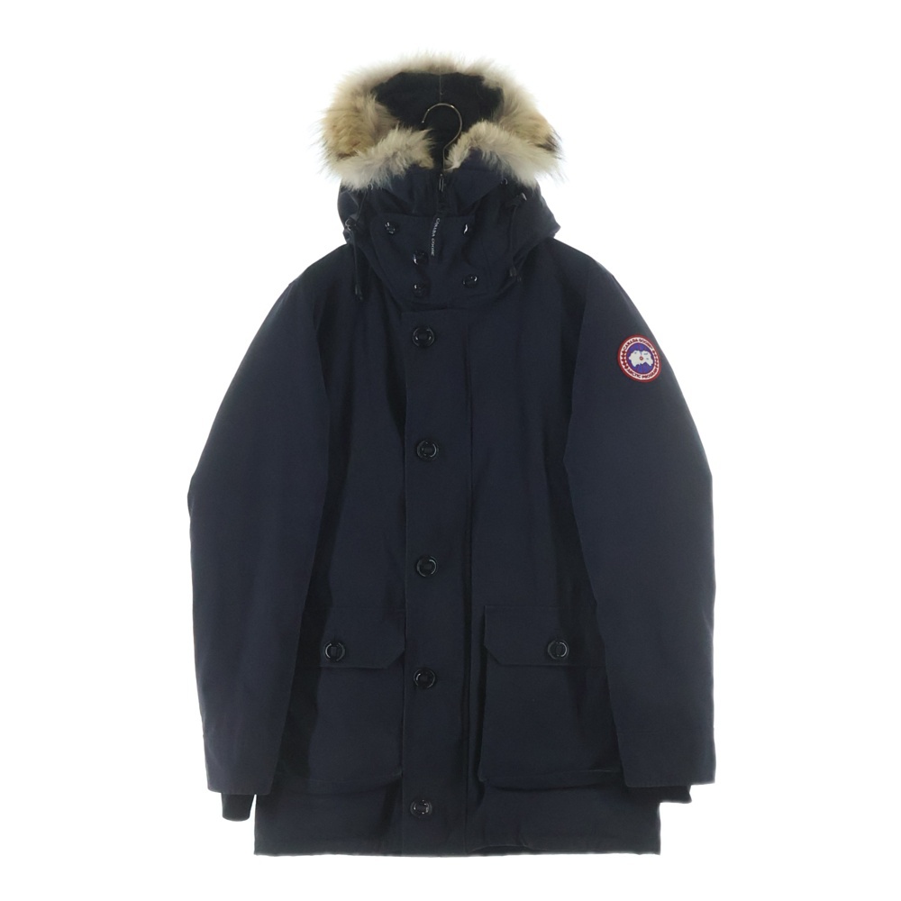 ファー付き ダウンジャケット 中綿ジャケット ネイビー 68F8490 Bランク