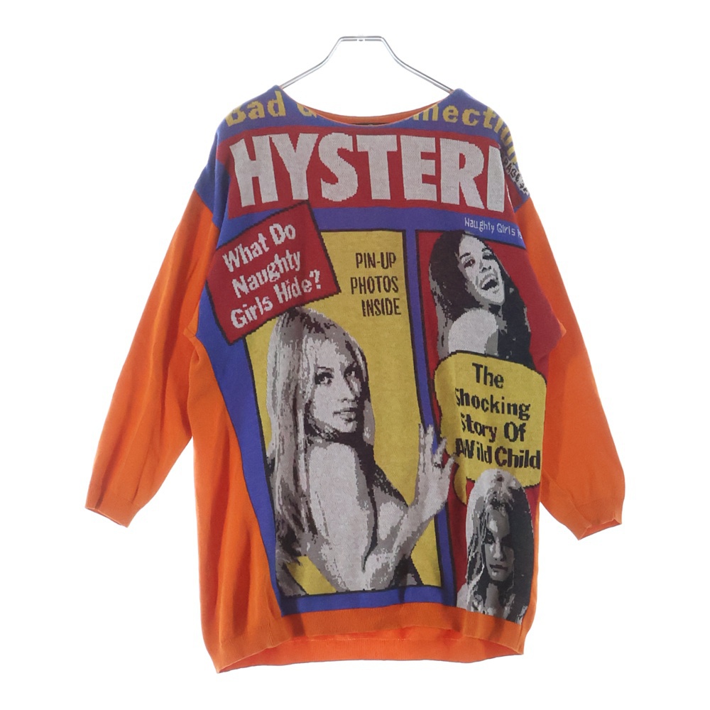 M&T フロントデザインニット セーター オレンジ 01193NO03 Bランク