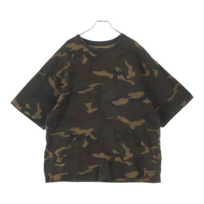 season1 シーズンワン カモ柄 半袖Tシャツ カットソー カーキ Bランク