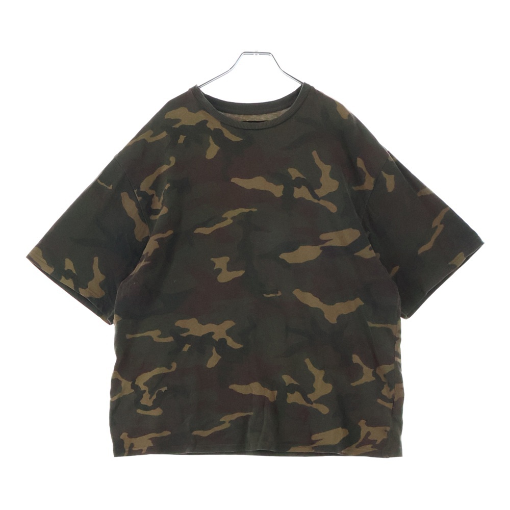 season1 シーズンワン カモ柄 半袖Tシャツ カットソー カーキ Bランク