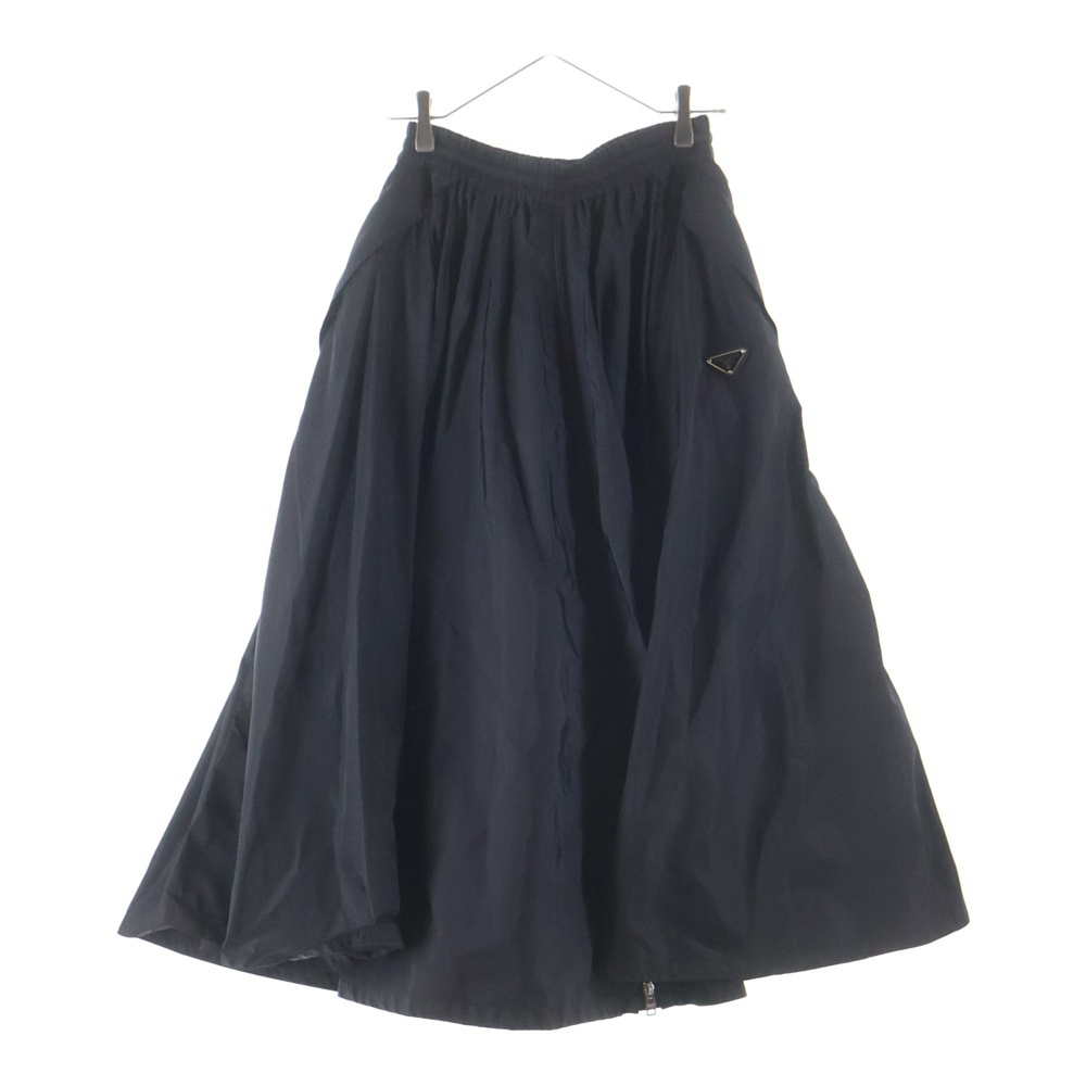 Re Nylon トライアングルロゴ ナイロンスカート ブラック 21X951 S000 Aランク