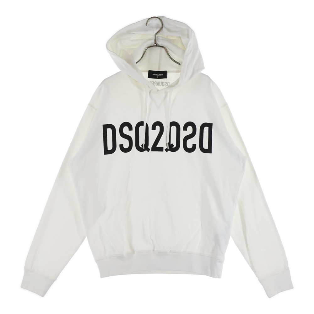 フロントプリント プルオーバーフーディー パーカー ホワイト S74GU0495 S23851 Bランク