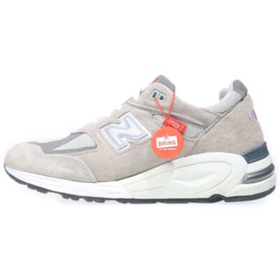 M990VS2 USA製 スウェード ローカットスニーカー グレー US9.5/27.5cm Bランク