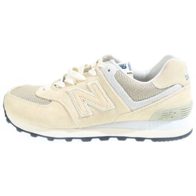 ML574FBY スゥエード ローカットスニーカー ベージュ レディース US5.5/23.5cm Sランク