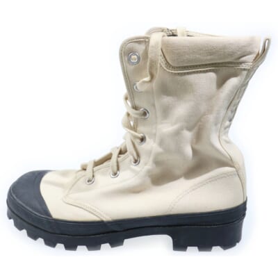 キャンバス コンバットブーツ アイボリー 27.5cm Bランク