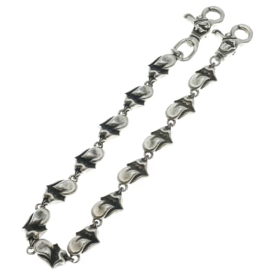 LIPSTONGUE LONG-T/2クリップロングリップ&タン ウォレットチェーン シルバー Bランク