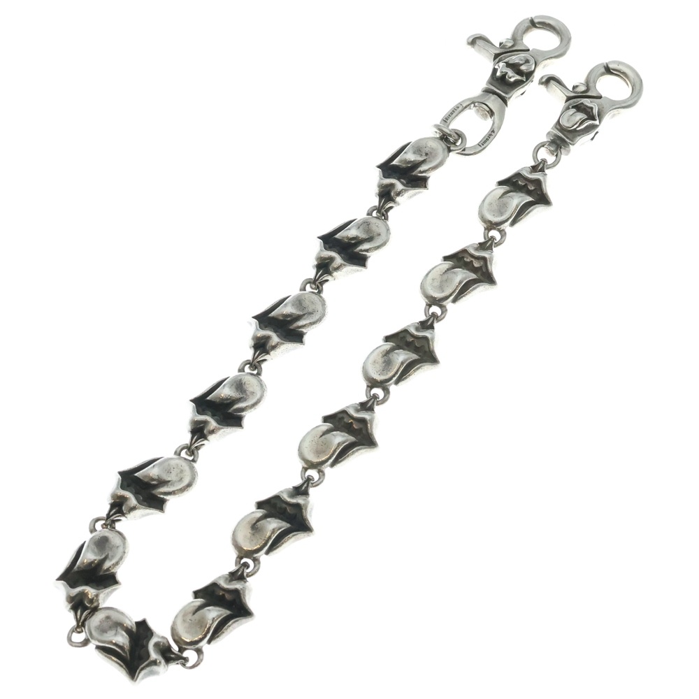 LIPSTONGUE LONG-T/2クリップロングリップ&タン ウォレットチェーン シルバー Bランク