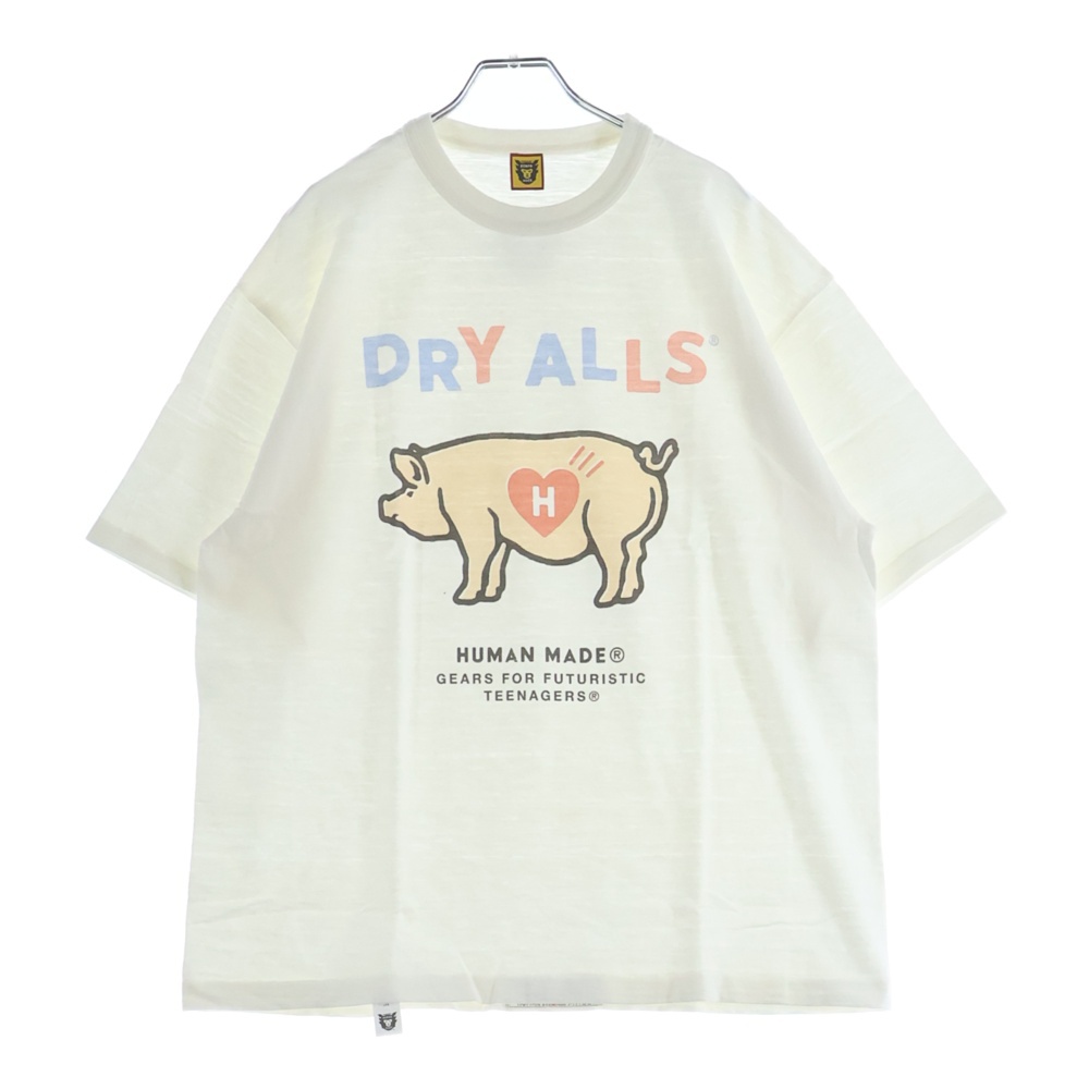 Pig Graphic Print Tee ピッグ グラフィック プリント クルーネック 半袖Tシャツ カットソー ホワイト HM17TE006 Sランク