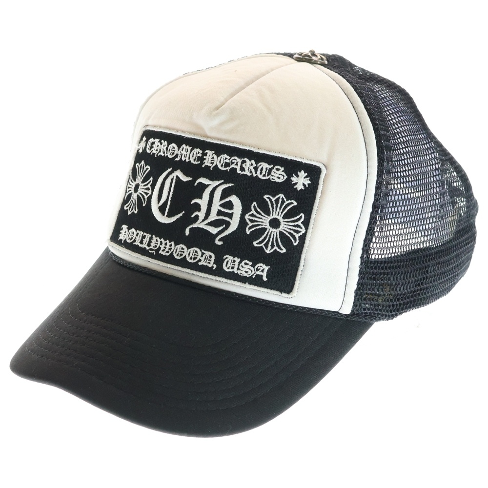 OLD HOLLYWOOD CH TRUCKER CAP オールド ハリウッド CH トラッカーメッシュキャップ 帽子 ブラック/ホワイト Cランク