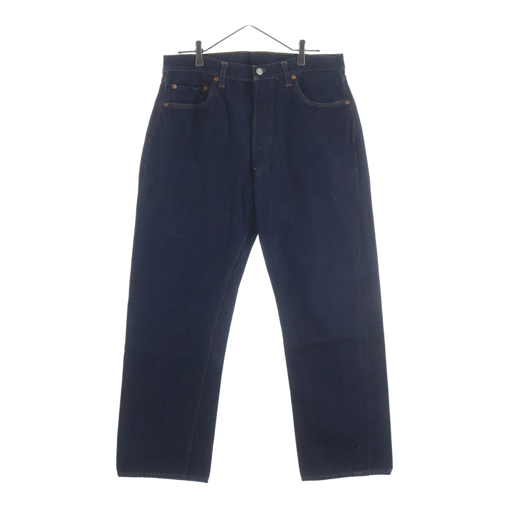 VINTAGE 501 後期 BIGE 腰裏チェーン 並行ステッチ ボタン裏 8 ボタンフライ ストレートデニムパンツ インディゴ Aランク