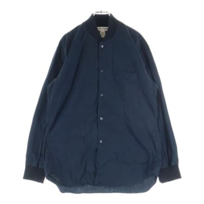 フロントボタン 長袖シャツブルゾン ブラック W20052 Bランク