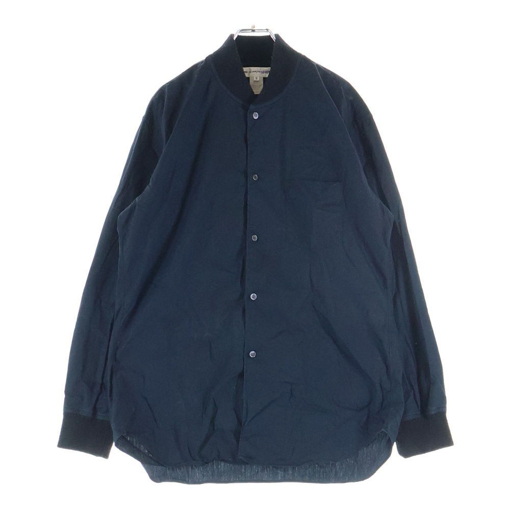 フロントボタン 長袖シャツブルゾン ブラック W20052 Bランク