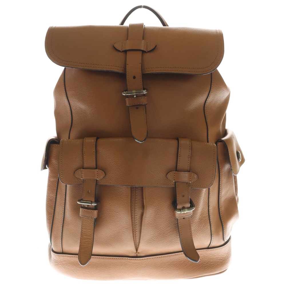 HUDSON ハドソン レザーバッグパック ブラウン F23202 Bランク