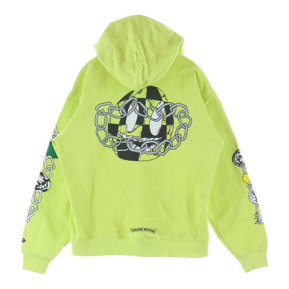 ×MATTY BOY PPO CHAIN GAME ×マッティボーイ チェーンゲーム プルオーバーパーカー イエロー Bランク