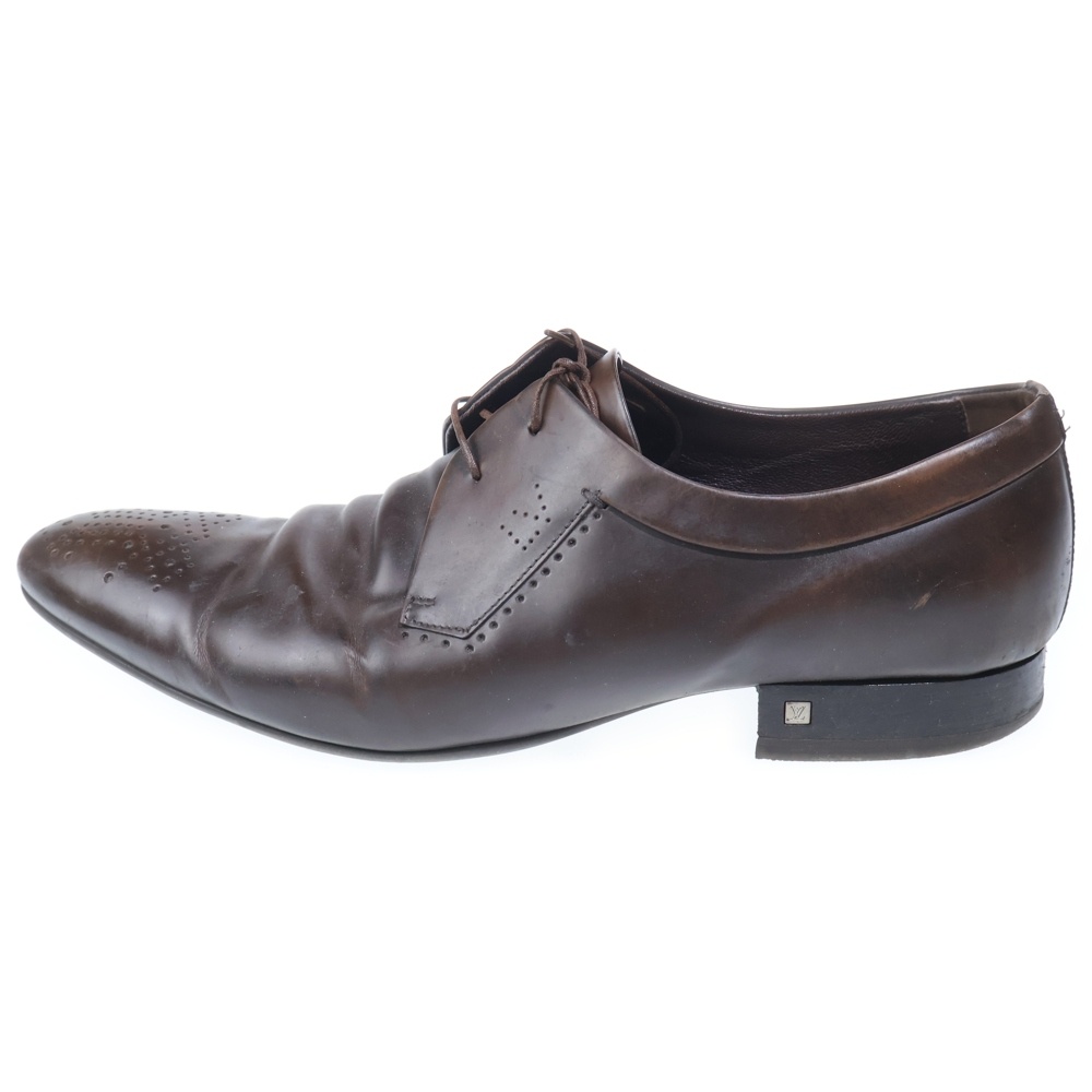 メダリオン レースアップ レザー ドレスシューズ ブラウン FD0193 Bランク