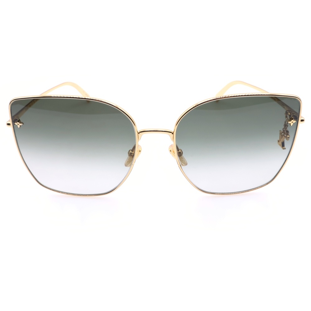 LVチャーム キャットアイ サングラス カーキ×ゴールド アイウェア Z172OU Bランク