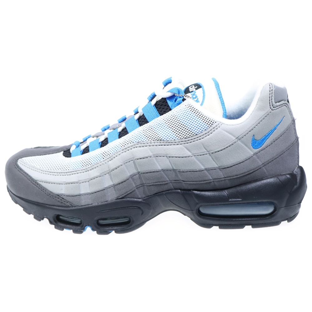 AIR MAX '95 CRYSTAL BLUE エアマックス95 クリスタルブルー ローカットスニーカーシューズ グレー/ブルー US9.5/27.5cm AT8696-100 Aランク