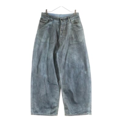 Loose Fit Denim Silver バギーフィットジーンズ コーティングデニム シルバー/ブルー FN-MN-TROU000962 Bランク
