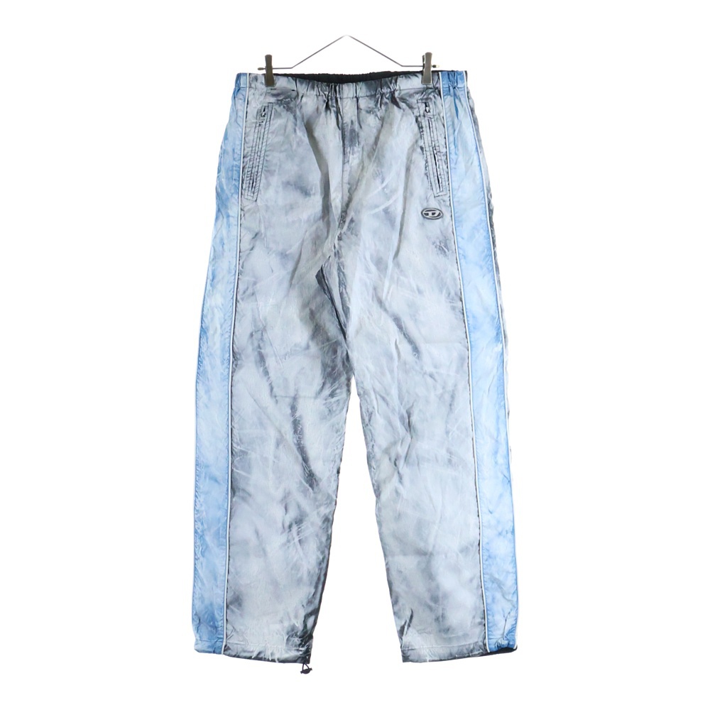 24AW P-TATE TRACK PANTS ダーティエフェクトナイロンパンツ グレー A14130 Aランク