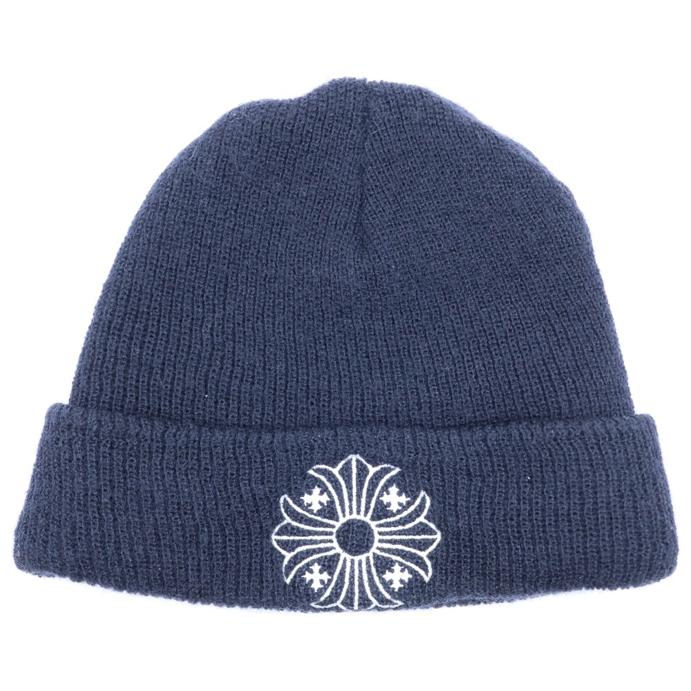 WOOL WATCH CAP CHプラス刺繍ウールビーニー ニットキャップ 帽子 ブラック Bランク