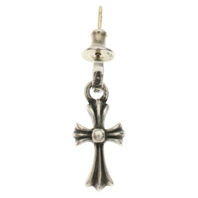 BBY F PPRCHN ベイビーファットクロス ドロップピアス シルバー BCA090 Bランク