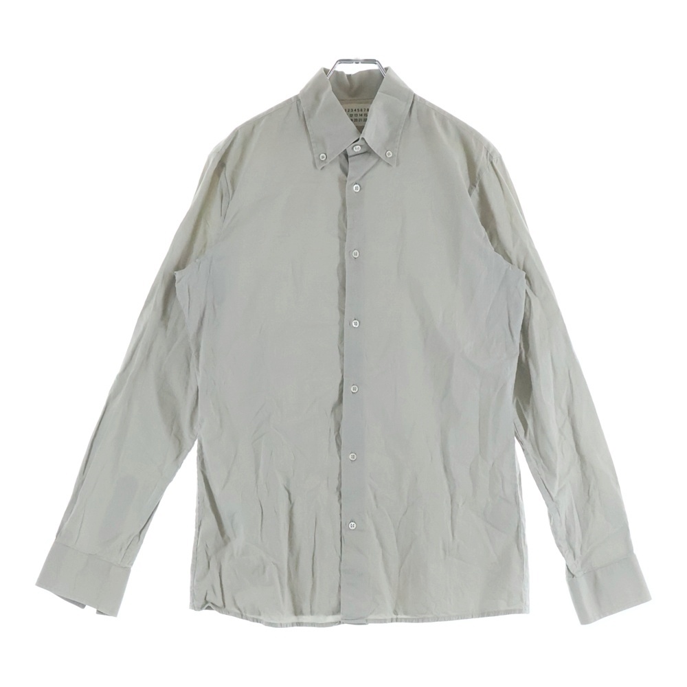 02SS Cotton L/S Shirt 長袖シャツ グレー Bランク