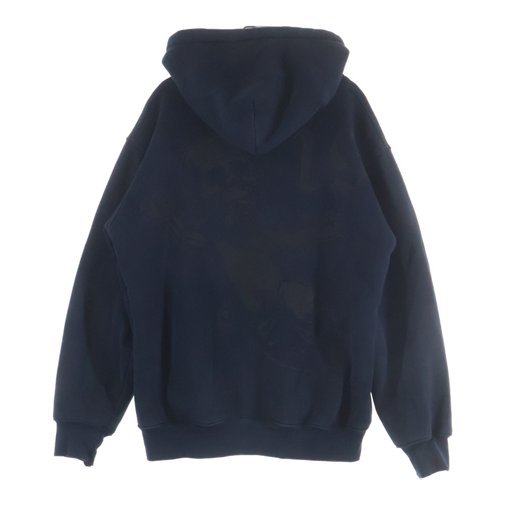 OLD JOE FOTI SKULL SWTSHRT HD ZIP オールド フォティ 裏地サーマル ダガージップアップスウェットパーカー フーディー ブラック Bランク