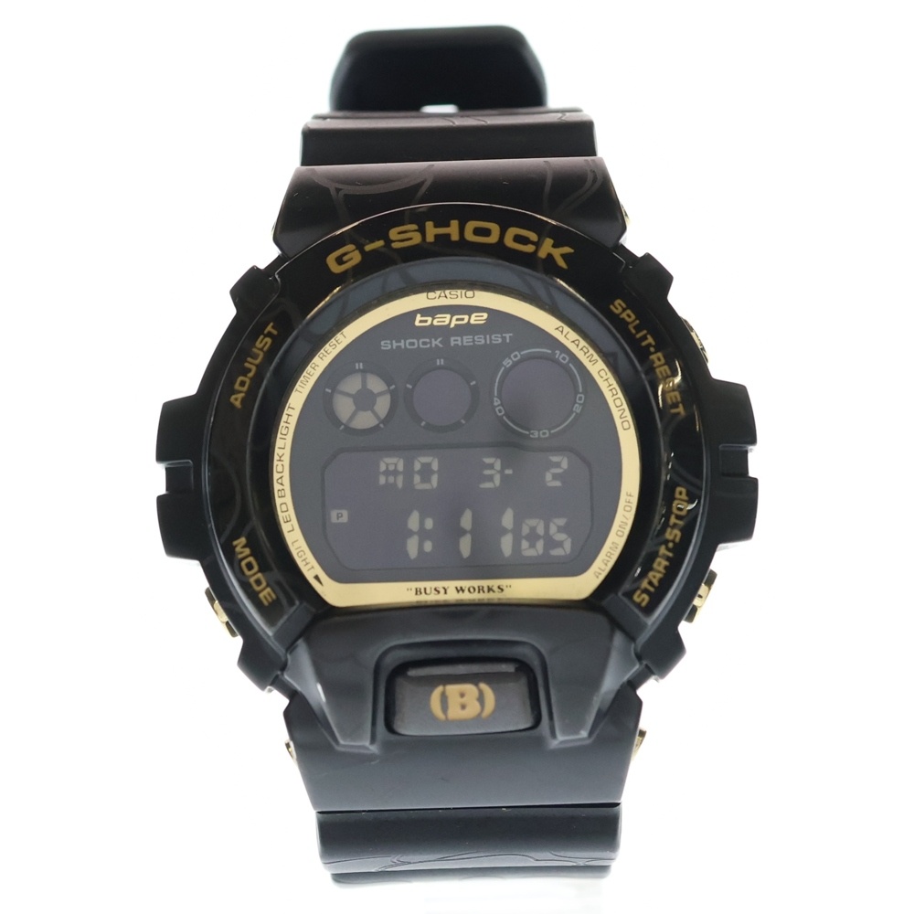 ×G-SHOCK 30周年記念 ウォッチ 時計 ブラック GM-6900BAPE-1 Aランク